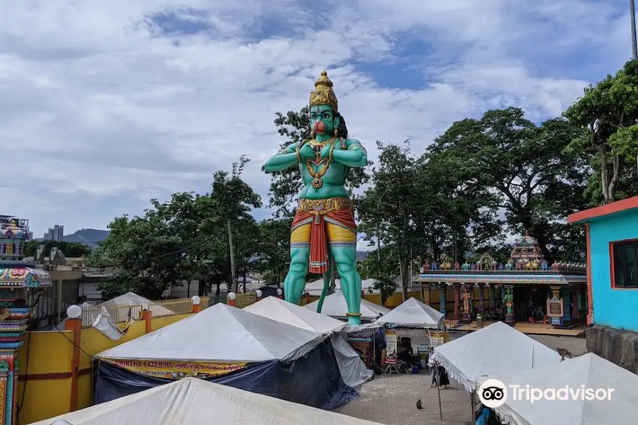 Lord Hanuman Statue & arulmiku Anjaneyar Temple