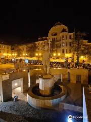 Fountain with a Neptune statue