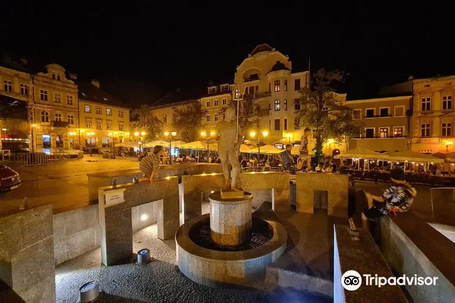 Fountain with a Neptune statue