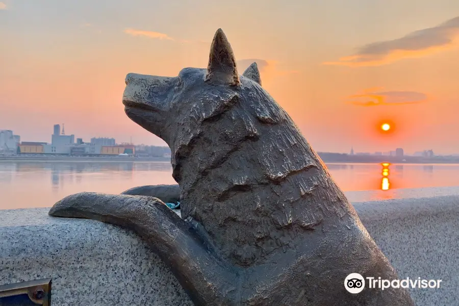 Monument Dog Named Druzhok