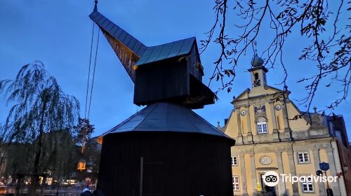 Old crane in the Lüneburg harbor