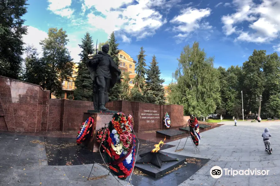 Monument to Dead Soldiers Who Died During the Great Patriotic War