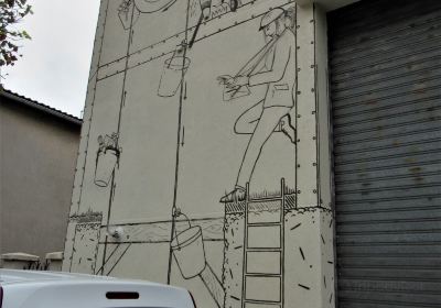 Fresque "Ressourcerie La Mine"