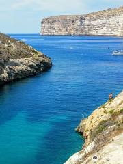 Xlendi Beach, Cliff and Caves