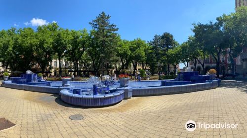 Blue fountain