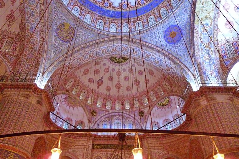 伊斯坦堡藍色清真寺。