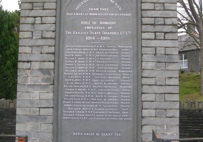 Oakley Slate Quarries War Memorial