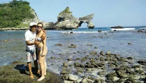 Tropical Cliff Atuh Beach