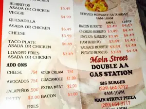 BIG BURGER & MAIN STREET PIZZA