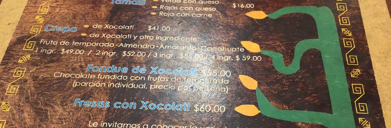Xocolatl Mexica Encino