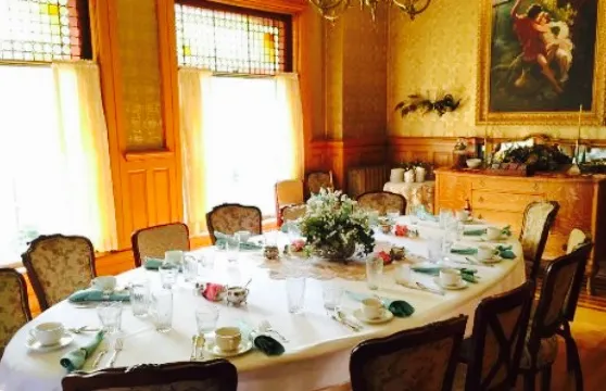 Dining at the Nagle Warren Mansion Bed and Breakfast