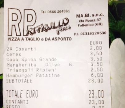 Rifrullo pizza