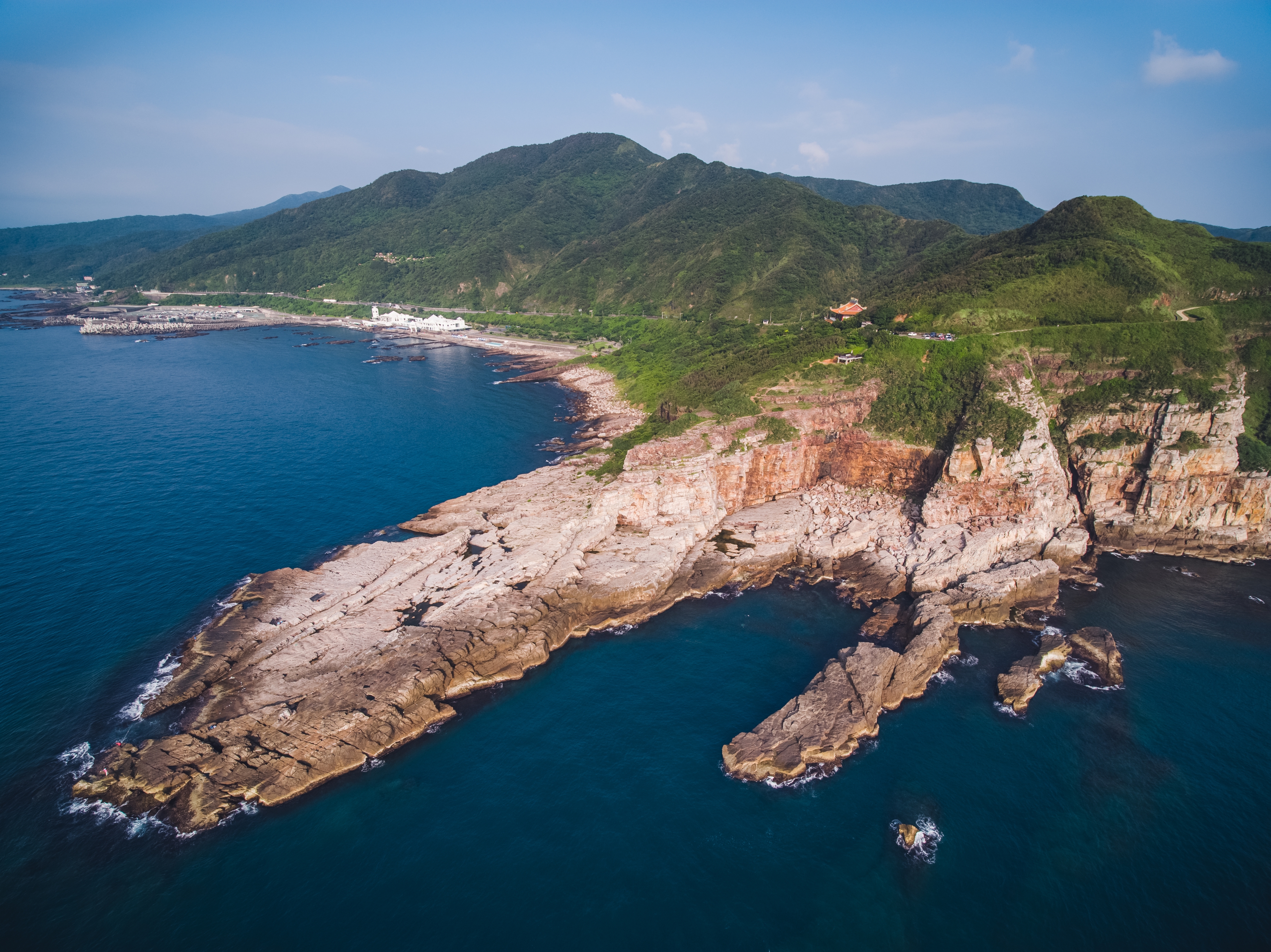 Longdong Bay at Northeast coast of Taiwan (New Taipei City and