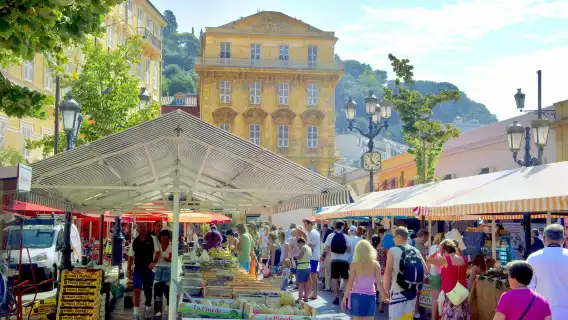 Angel Bay + Promenade des Anglais + Place Massena + Nice Old Town + Place de la Salle Market