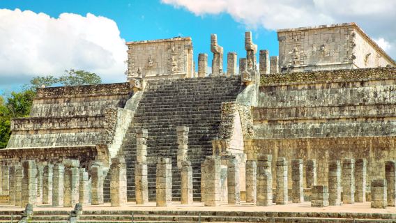 Mexico Chichen Itza + Ikkiel Cenote + Cancun Beach + Plaza de la Thousand Columns 1-day tour