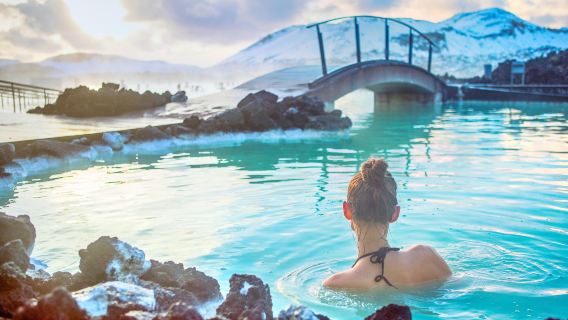 Iceland Blue Lagoon and Fagradalsfjall Volcano 1-day tour with hot spring comfort ticket, optional volcano hike and transfers