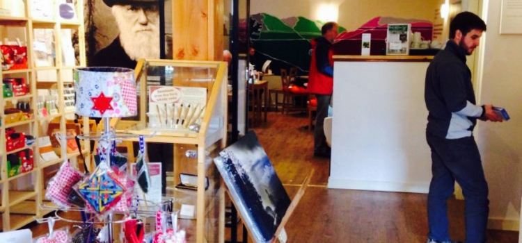 Darwin's Rest Cafe and Craft Shop with Exhibition about the Parallel Roads at Glen Roy.