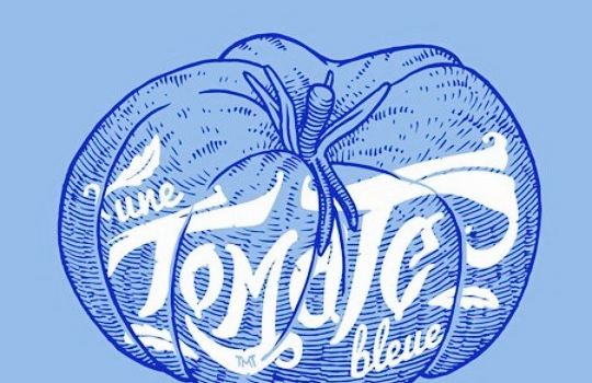 Une tomate bleue