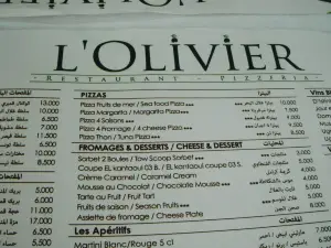 L'olivier Restaurant - Pizzeria