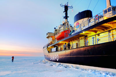 Arktischer Eisbrecher Sampo
