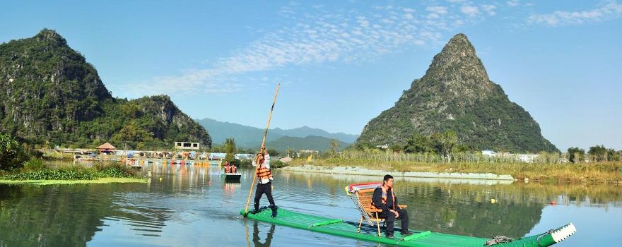 Huangyao Yaojiang Bamboo Raft Drifting