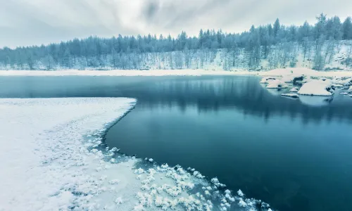 Ice-free River
