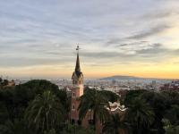 超有趣巴塞隆拿park guell，日落時分在這裏拍照超美的