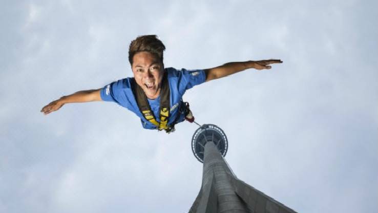 [Walking in the sky to watch fireworks] Macau Tower bungee jumping/flying jump/walking in the sky/hundred steps to the sky experience [Official ticketing | Free refreshments when traveling]