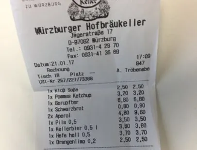 Wurzburger Hofbraukeller