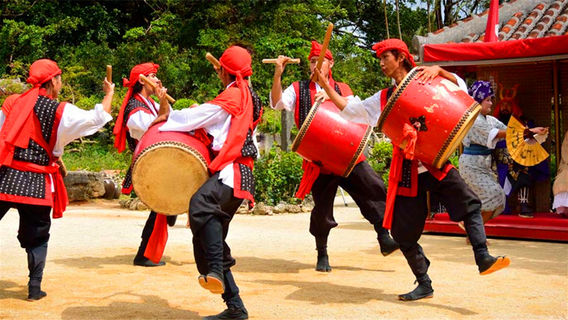 Taiko Drum Performances in Okinawa