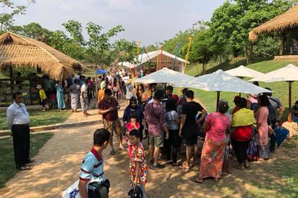 December Garden & Waterfall