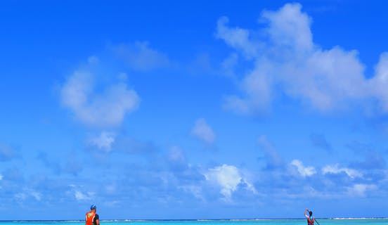 Paddleboarding in Saipan
