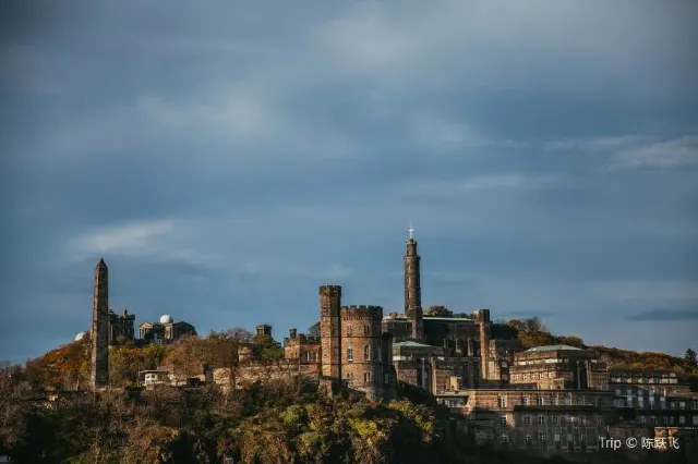 Panoramic Views Of The Whole City Edinburgh From Calton Hill