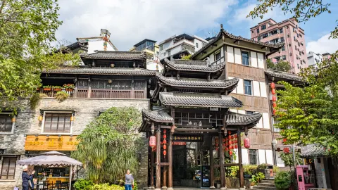 Gankeng Hakka Town attraction in Shenzhen