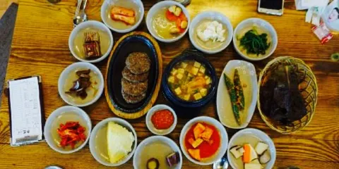 Joga Ne Grilled Short Rib Patties Leaf Wraps and Rice