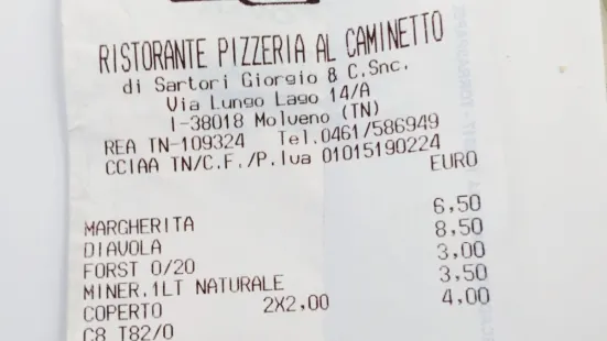 Ristorante Pizzeria Al Caminetto
