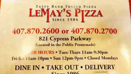 Lemay's Pizza Subs & Calzones