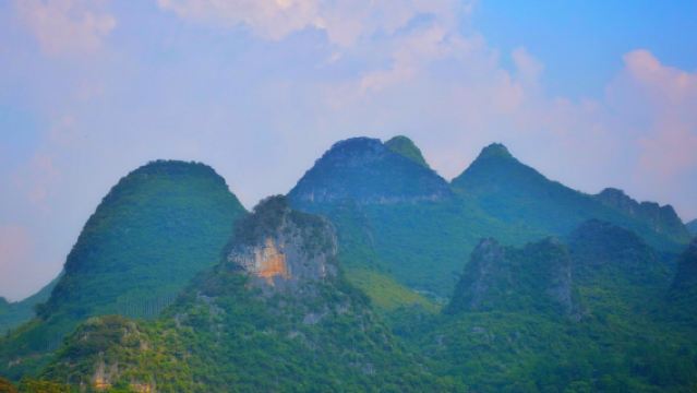 陽朔楊堤灕江風景名勝區竹筏+如意峰+畫廊古鎮一日遊【8人小團/私家團】