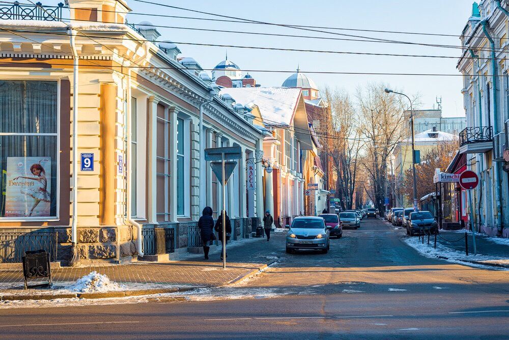 street Karl Marx in Irkutsk