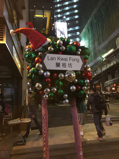 Chanel Christmas decoration at The Peninsula Hong Kong