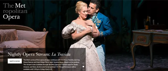 Free Live Stream: Covid 19 Virtual Concerts, Paris Opera Live Stream