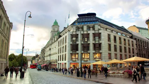 Karl Johans gate attraction in Oslo