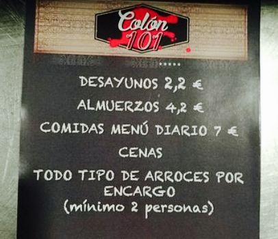 Resto Bar Colón 101