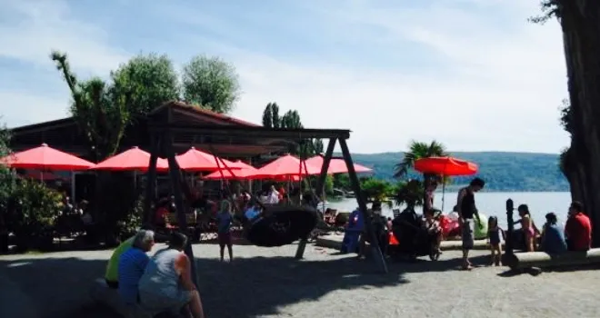 Uferrestaurant am Campingplatz Sandseele