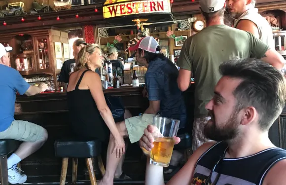 Old Western saloon
