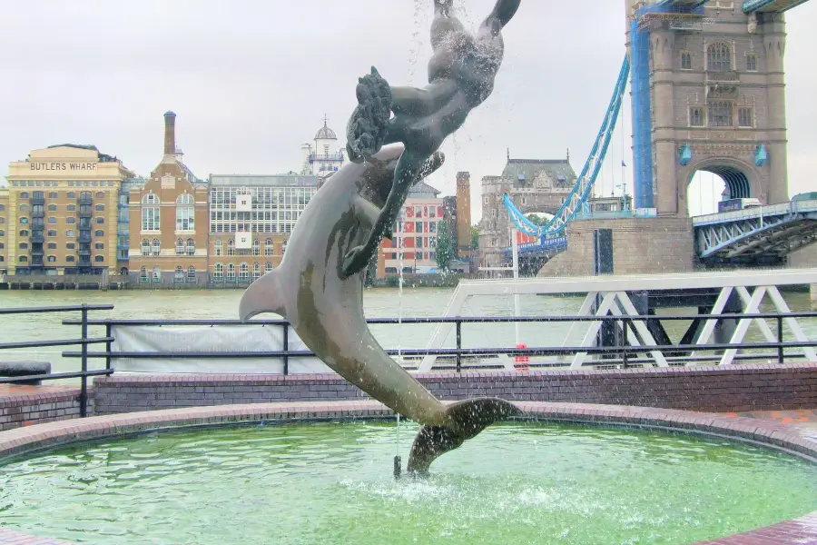 Girl with a Dolphin Fountain