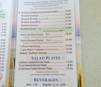 Seafood Sam's Yarmouth