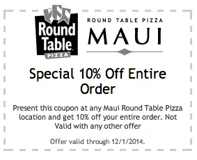 Round Table Pizza