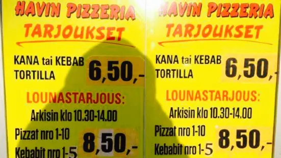 Havin Kebab Pizza Lounas ravintola