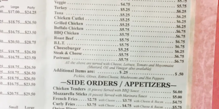 Family Pizza & Grinder